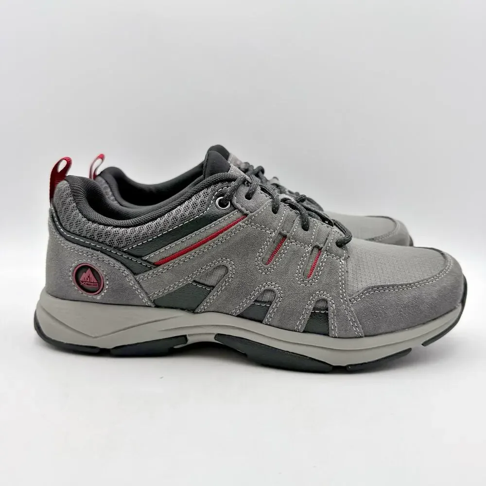 Rockport Mens Chranson Sport Lace Up Sneakers US 7.5 Grey Suede Athletic NWOB